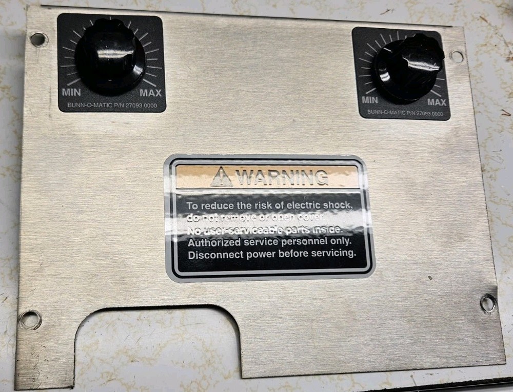 Bunn LPG-2E Timer Panel
