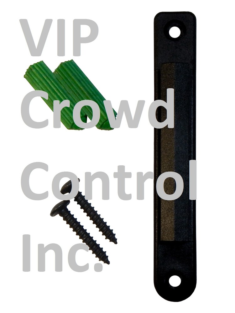 STANCHION, 6 PCS COMBO, 6 POSTS, 36" HT, 78" BLK BELT, WALL BRACKET