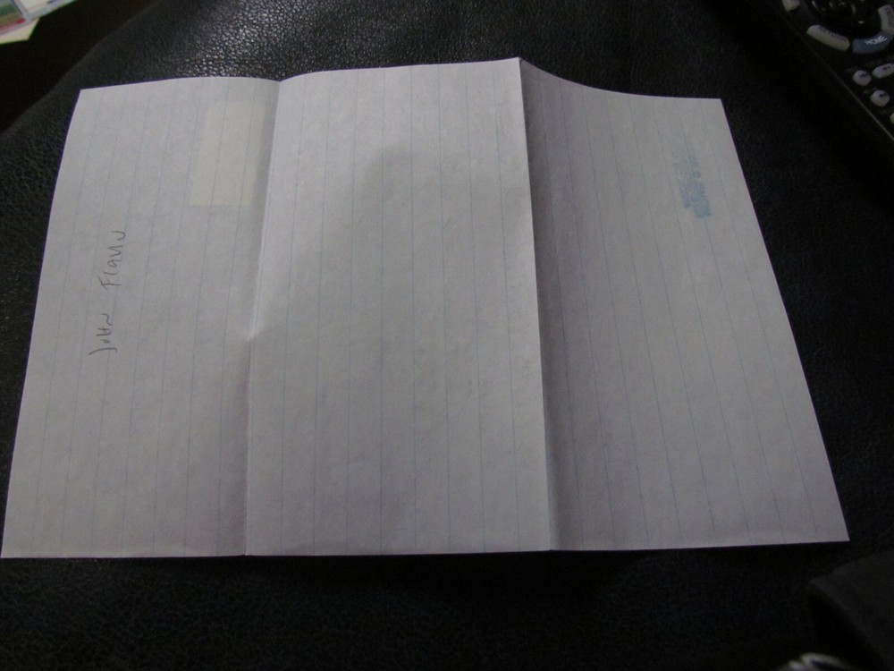 John Flavin Autographed Letter JSA Auction Certified