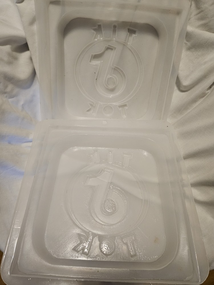 2 Tik Tok Plastic Mold Molds