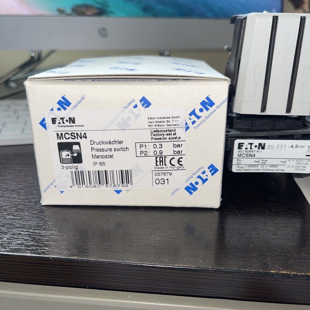 MOEELLER PRESSURE SWITCH. MCSN4