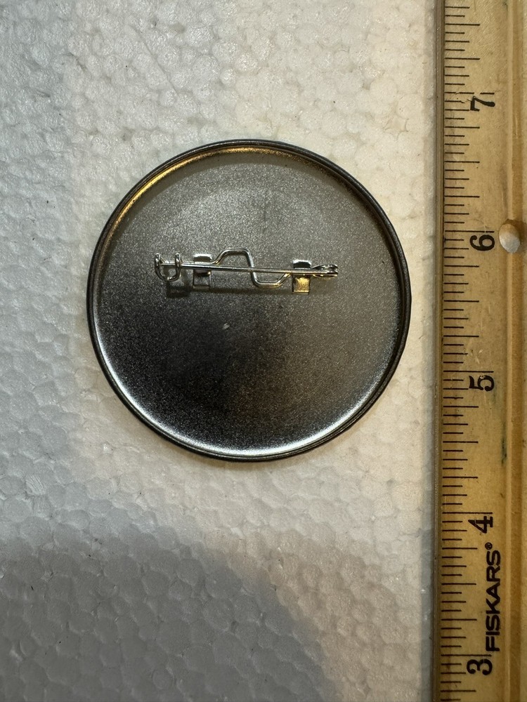 NASA Space shuttle LAUNCH GUEST BUTTON - Yellow