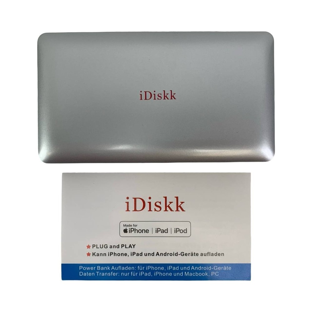 iDiskk 1TB iPad iPhone External Hard Drive Android Photo Storage 48 hours