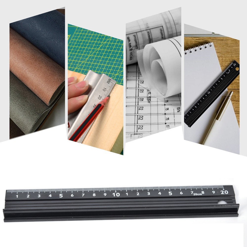 (20cm)Cutting Ruler L Type Measuring Tool Hardware Accessory For Length New