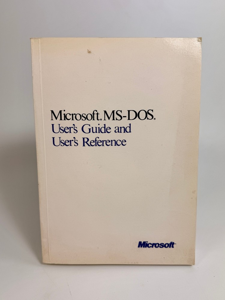 Vintage 1987 Microsoft MS-DOS User's Gudie and Reference Manual | USED CONDITION