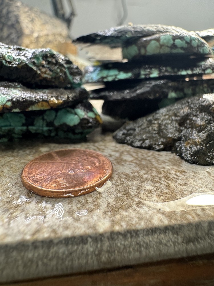 Hubei turquoise stabilized mixed slabs