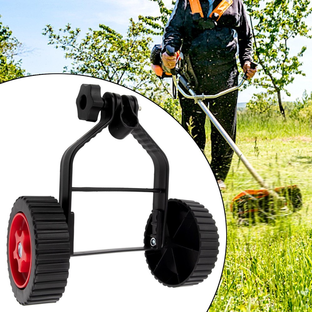 Universal String Trimmer Grass Eater Weed Cutter Adjustable Support Wheels Set .