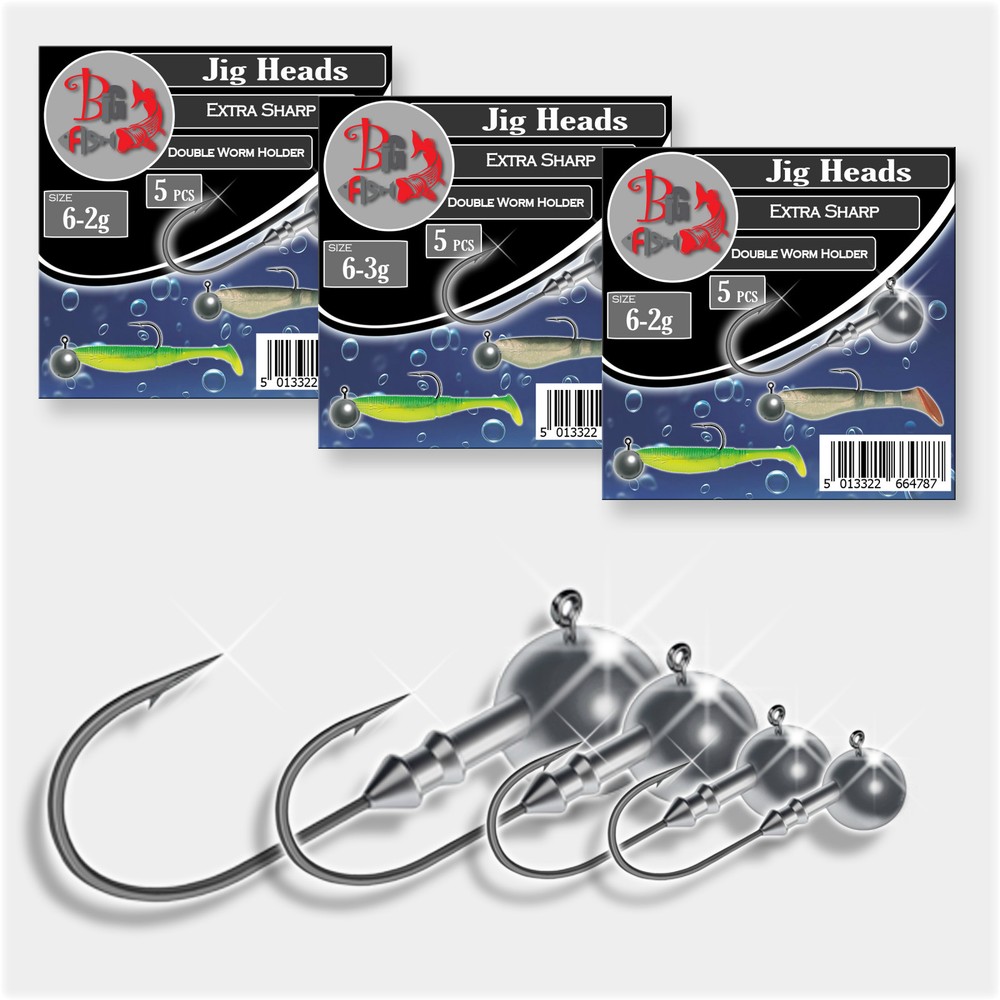 Micro Jig Head Hook size 6 Extra Sharp Drop Shot Soft Lures Perch Fishing Tackle