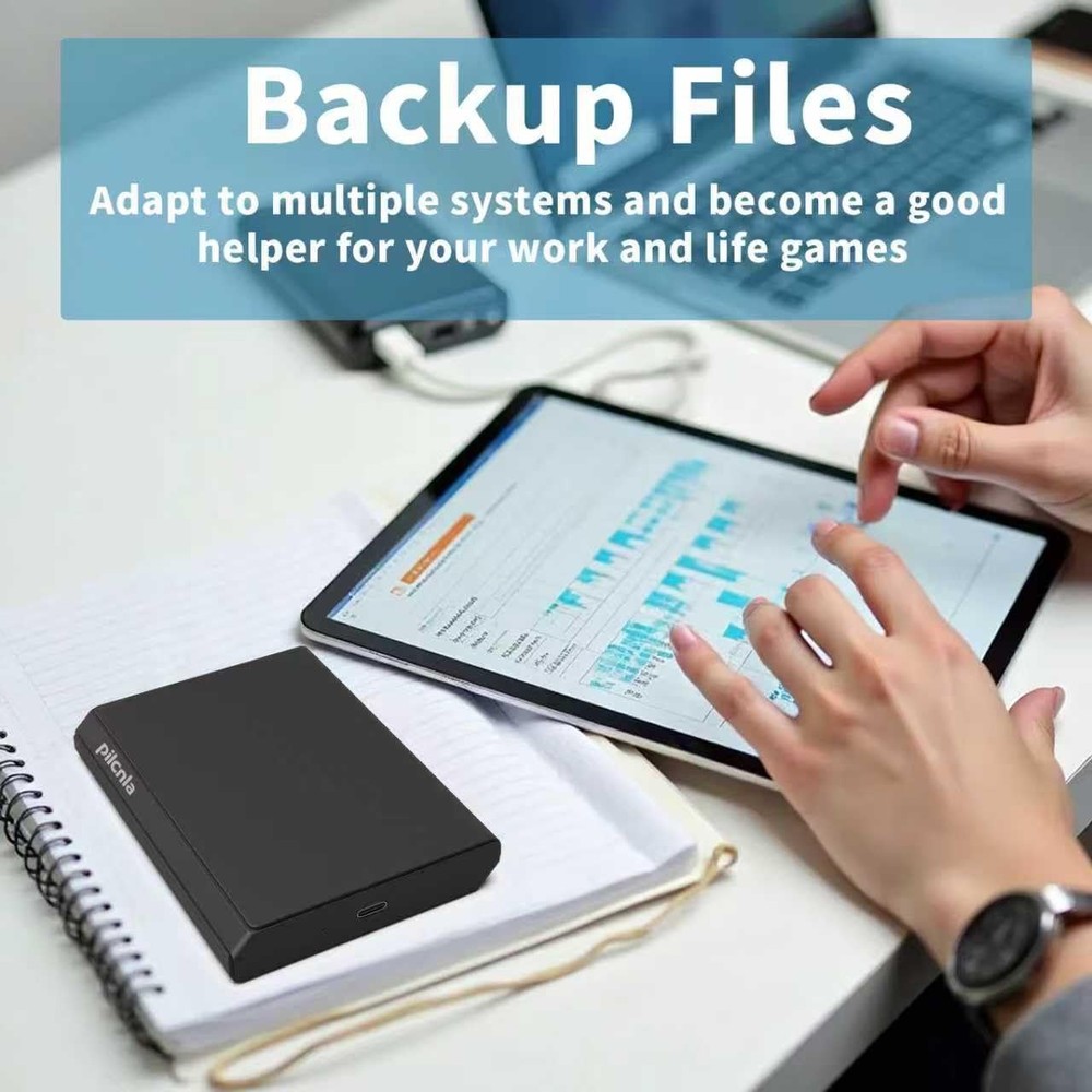 Portable External Hard Drive,USB-C,HDD USB 3.0,for Windows, Mac,Android,TV,Ph...