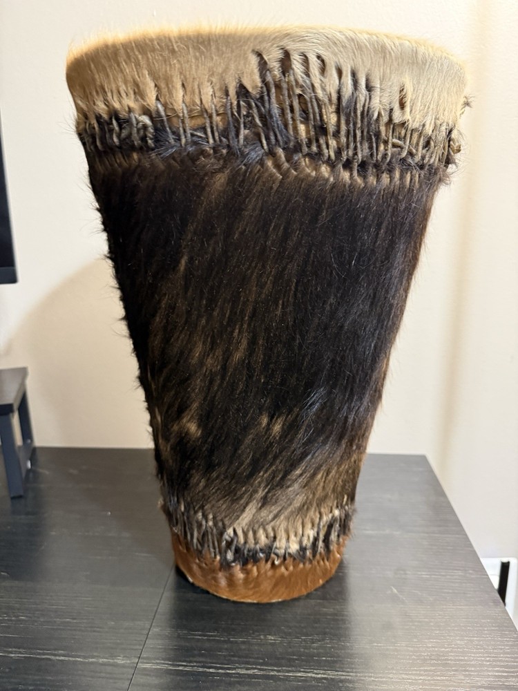 traditional African double-hide drum