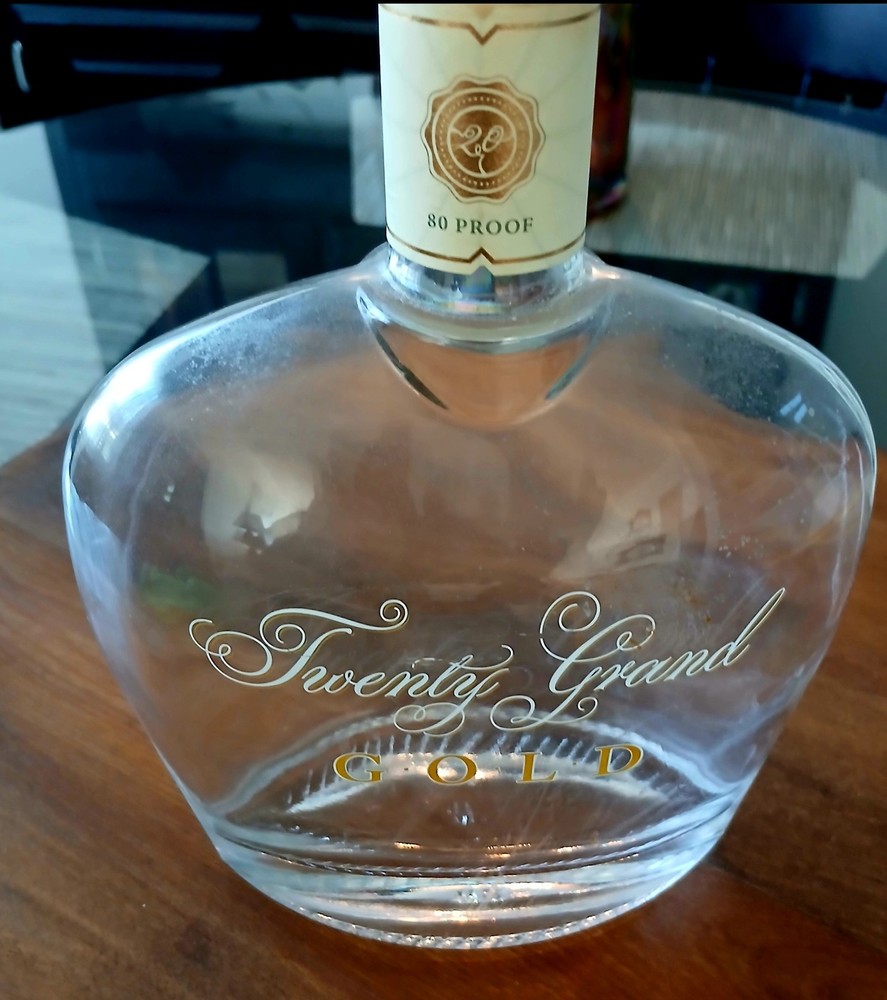 Twenty Grand Gold 80 Proof Empty Bottle With Cork