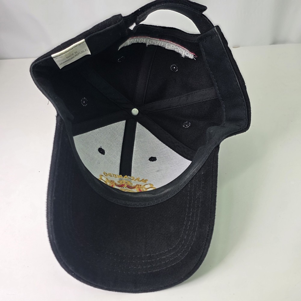 Vintage Macanudo Cigars Black High Quality Adjustable Strapback Hat.