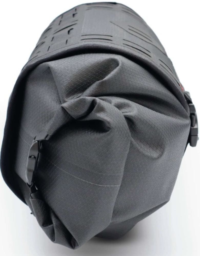 USWE Roll-Top + Holster Handlebar Bag Black