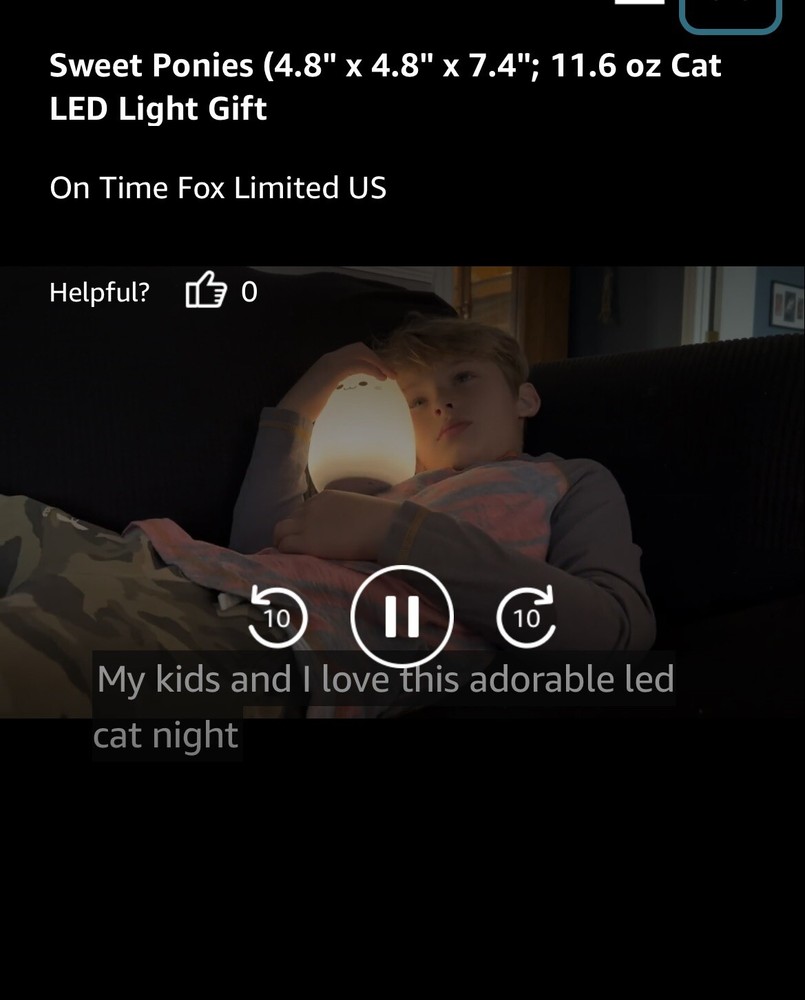 Cat Night Light Or Table Lamp Changes Color Remote Control By Sweet Ponies