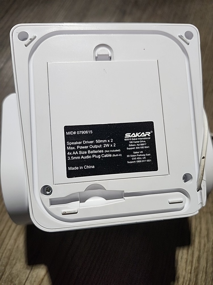 Mini Speaker Genuis SAKAR # 0790615 WHITE