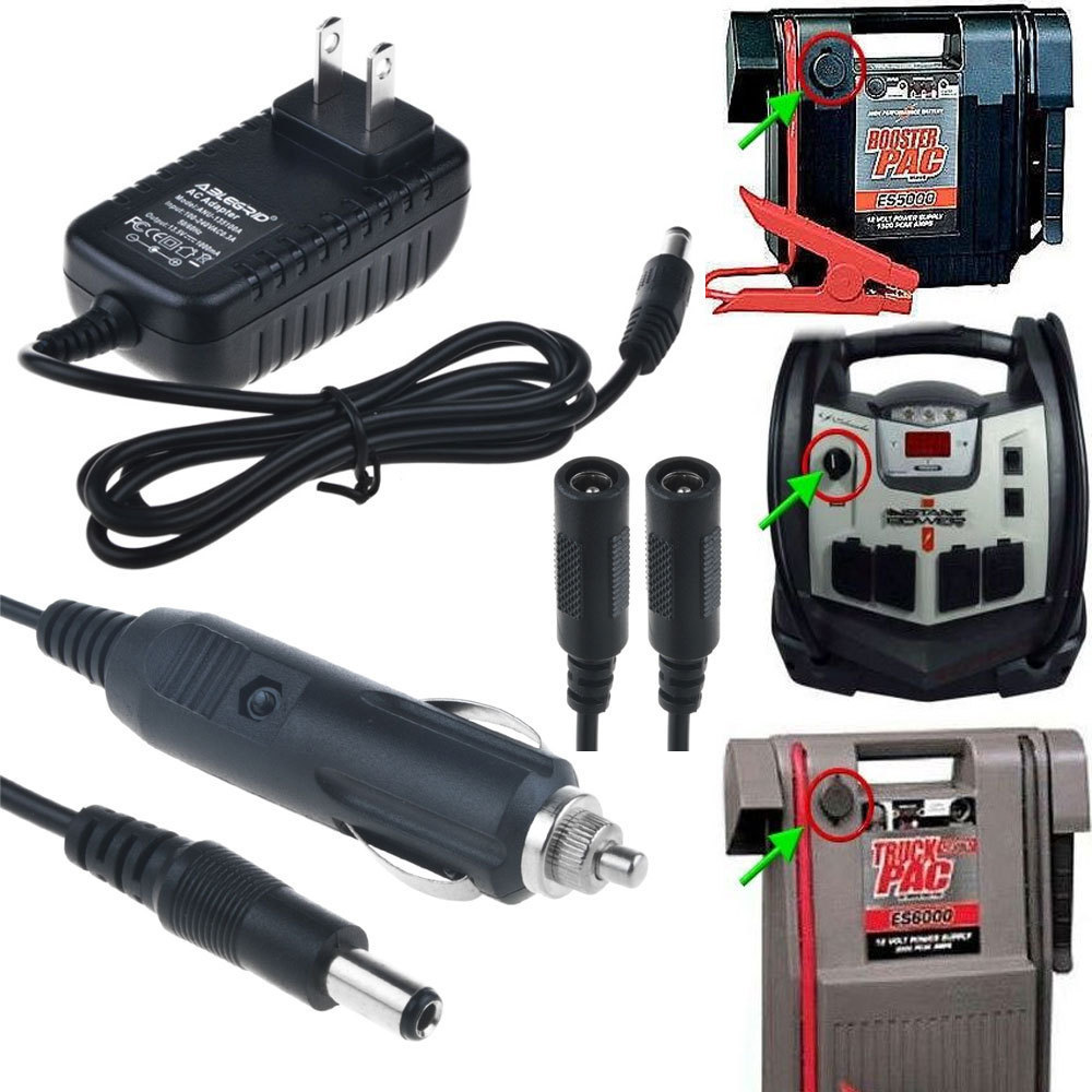 Charger AC adapter for Duracell DRJS10 portable jump starter power pack Mains