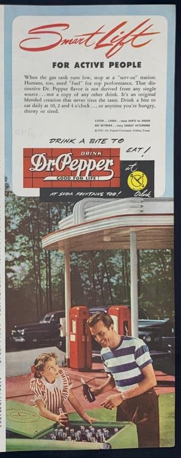 Magazine Ad* - 1947 - Dr. Pepper - (#5)