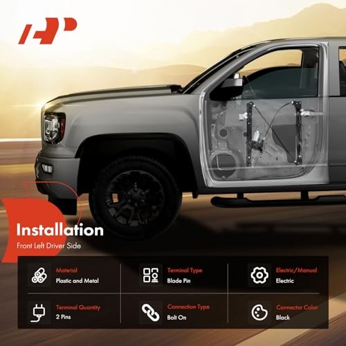 Power Window Regulator with Motor Replacement for Oldsmobile Front Driver (LH)