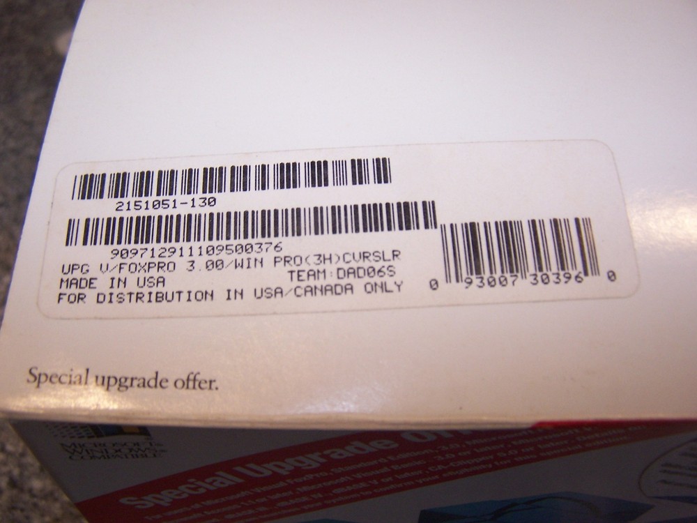 Microsoft Visual FoxPro Professional 3.0