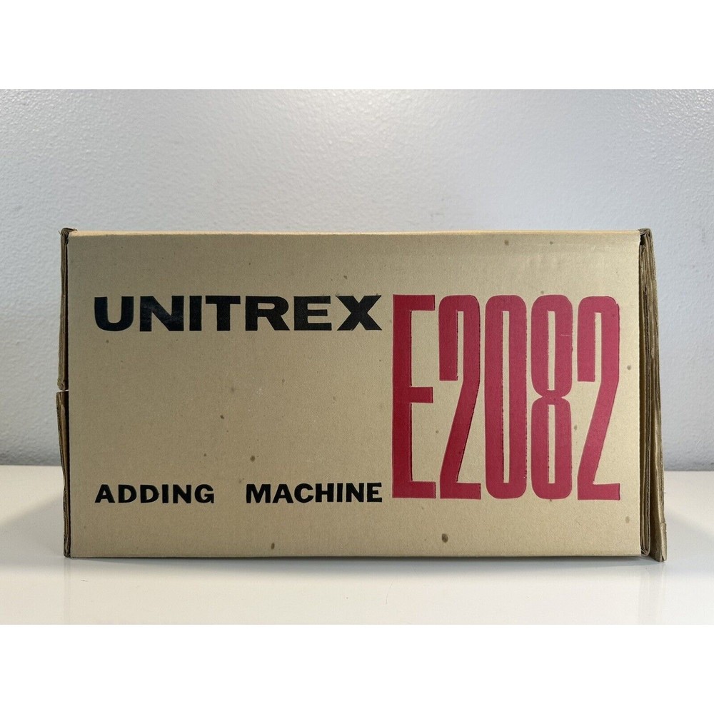 VINTAGE *NEW* 1970's Unitrex Eiko Electric E2082 10-Key Adding Machine Printer