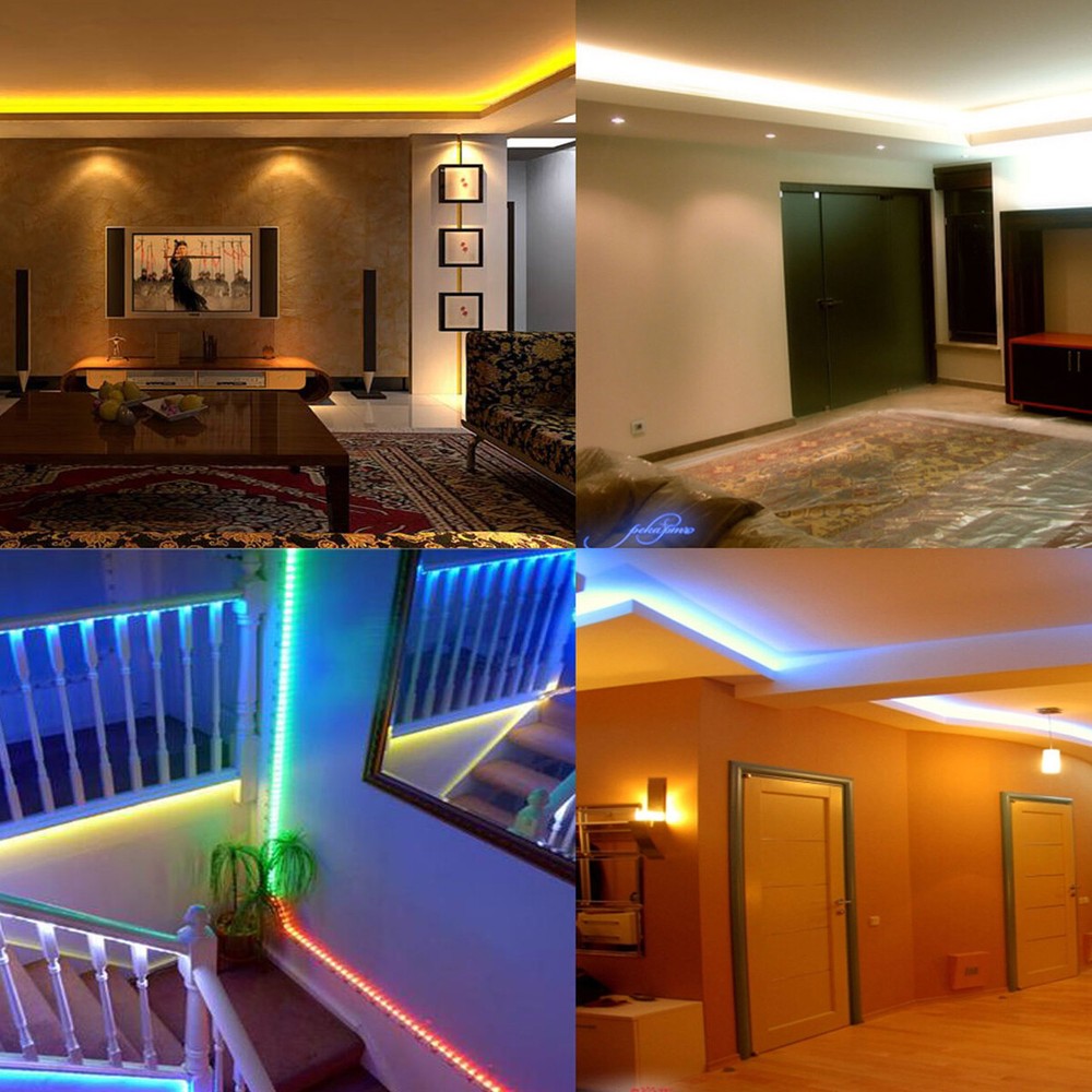 30FT LED Strip Rope Light Waterproof Multi-Color Changing Lights Flexible Remote