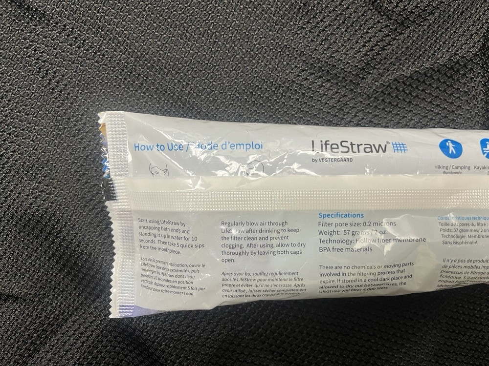 NEW - LifeStraw Personal Water Filter