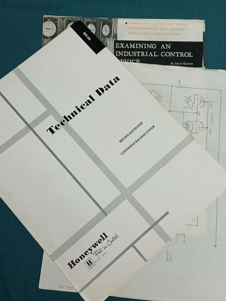 Brown Electronik Continuous Balance System Honeywell Technical Data 1958