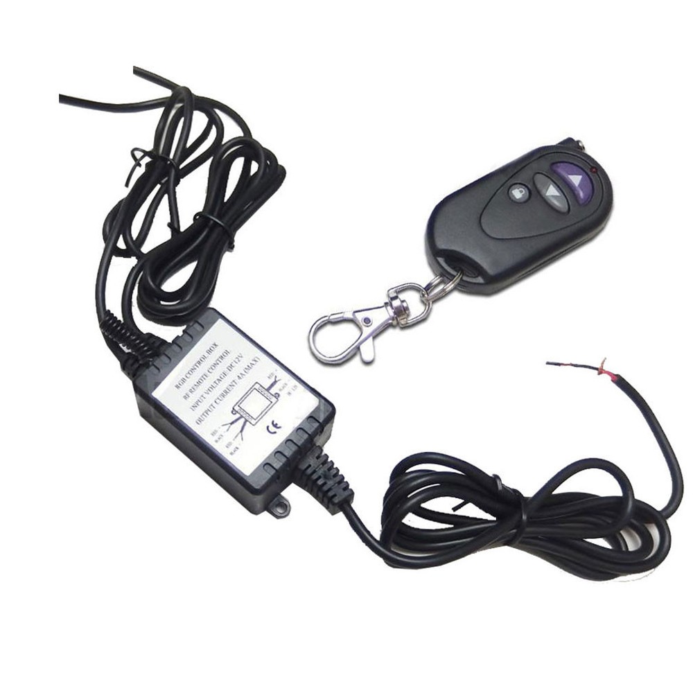 2PC 3LED White Car DRL Daytime Running Light Remote Control Strobe Flash Warning