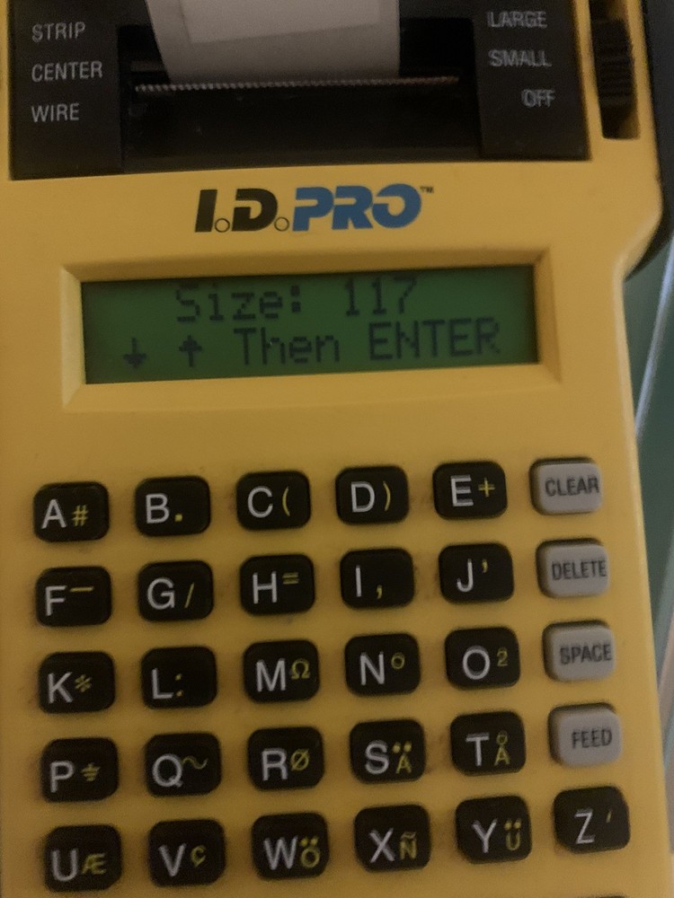 BRADY ID PRO LABEL MAKER