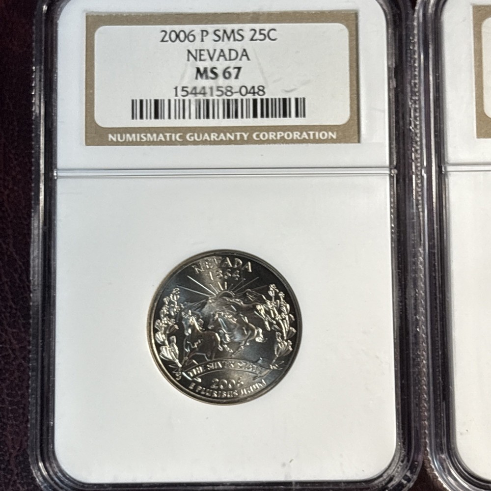 Nevada 2006 SMS Set P & D MS67!