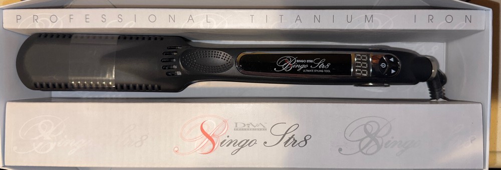 Diva Titanium 1 1/4" Nano rounded Edge Digital Flat Iron