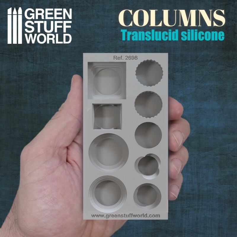 Silicone Molds - Columns - for resins - Impression walls