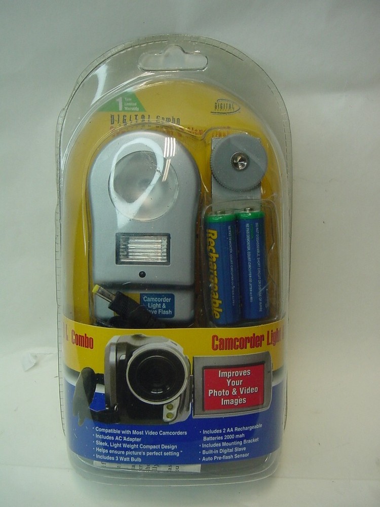 DIGITAL COMBO CAMCORDER LIGHT AND SLAVE FLASH