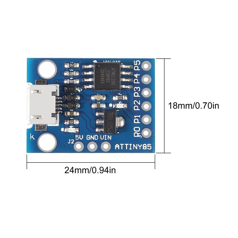 8pcs Digispark Kickstarter Mini ATTINY85 USB Development Board Module for Ard...