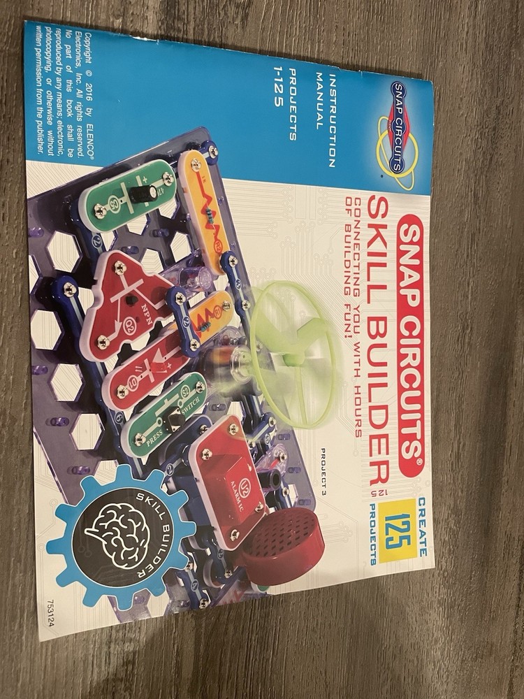 Snap Circuits Skill Builder Educational Set, 125 Projects, SB-125
