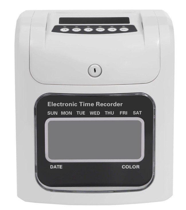 LCD Scanner Employee Attendance Machine Time Clock Staff Check In Out Machine