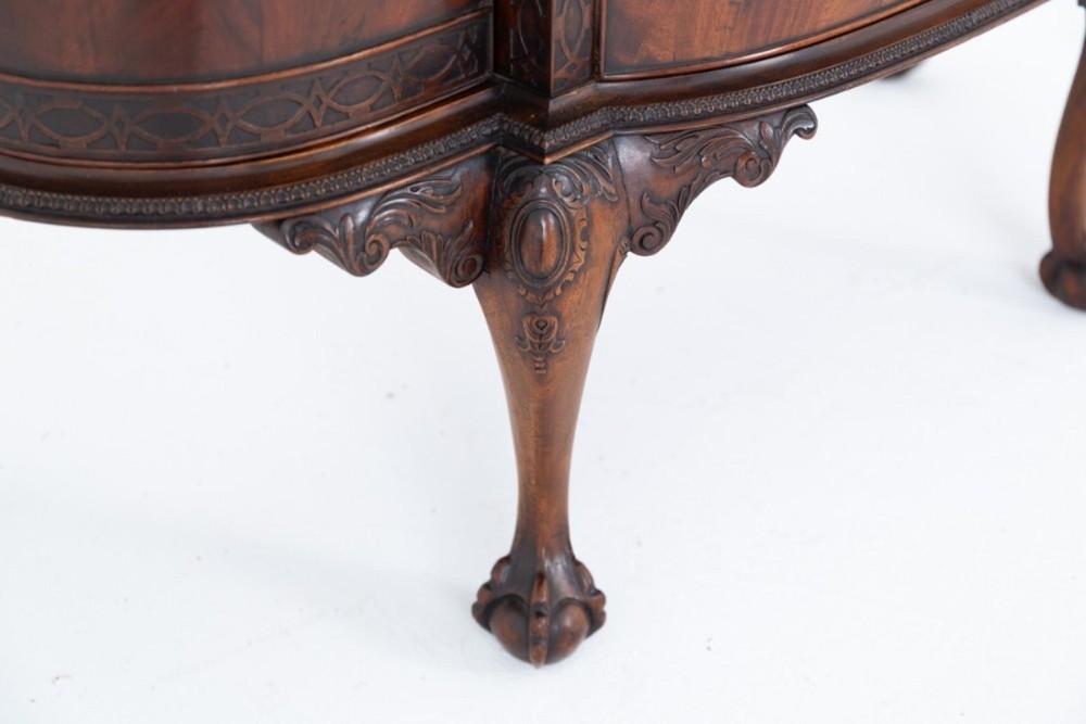 Chippendale Side Cabinet Chest Drawers Mahogany
