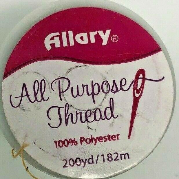 Allary All Purpose Thread 3 Pack - Blue 100% Polyester - 200 yard spools - NEW