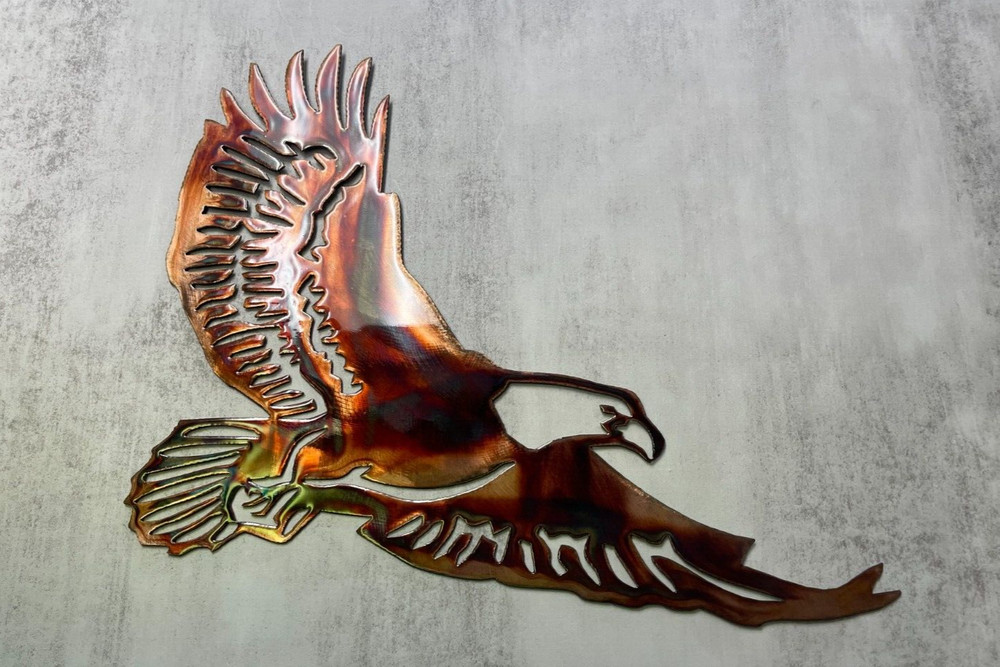 Soaring Eagle Metal Wall Art 32" wide