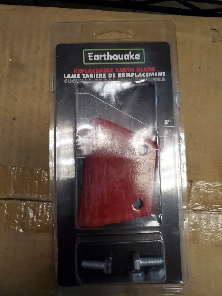 NEW Earthquake 6" Earth Auger Bit Replacement Blade w/ Hardware (BLADE ONLY)