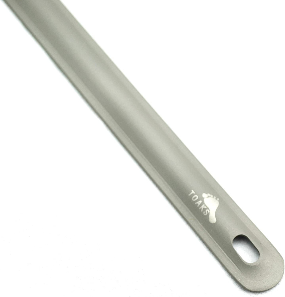 Titanium Long Handle Spork with Polished Bowl