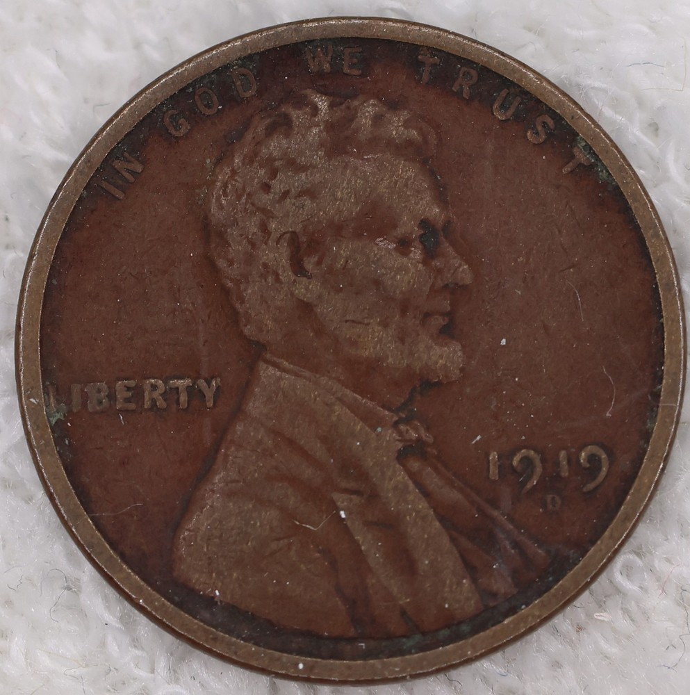 Lincoln Wheat Penny 1919D