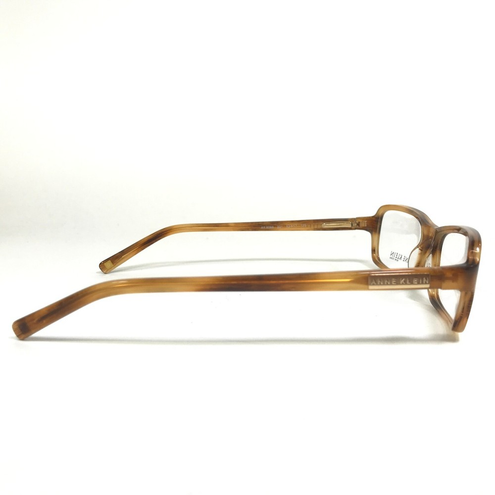 Anne Klein Eyeglasses Frames AK 8088 221 Brown Horn Rectangular 52-17-135