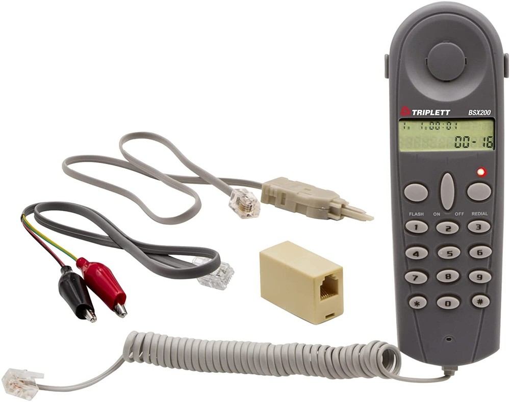 Triplett Byte Brothers Basic Telephone Test Set / Butt Set RJ11 Adapter (BSX200)