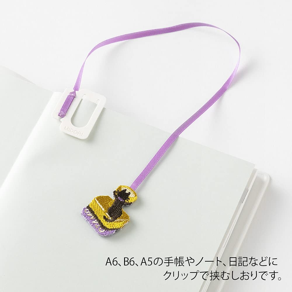 MIDORI Bookmarker Embroidery Cat Pattern 62329006