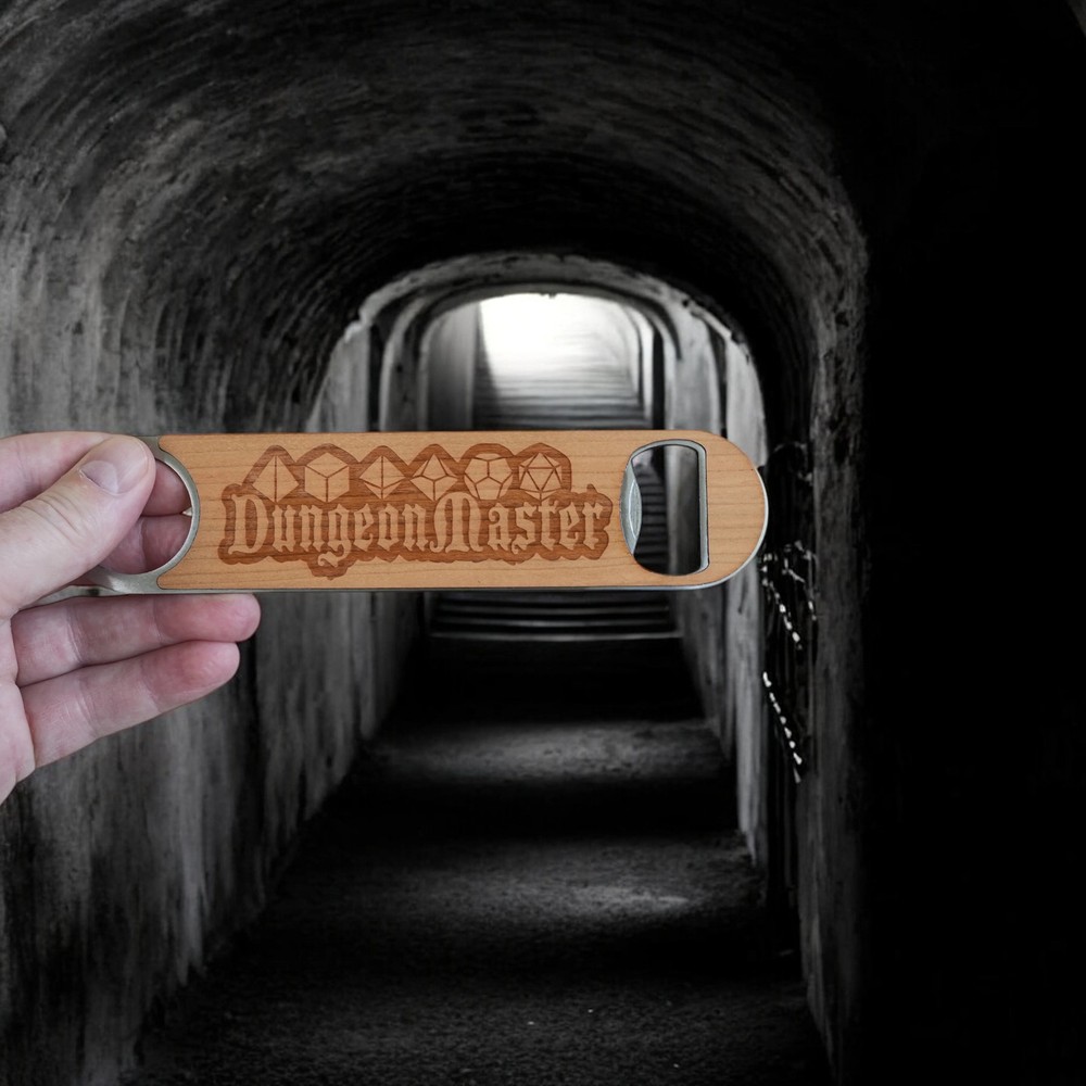 Wooden Bottle Opener - Dungeon Master