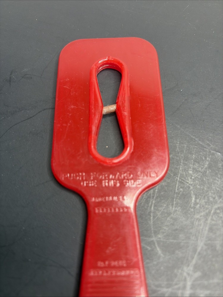 Vintage Red Handheld Scissors Sharpener 6” Tungsten Blade