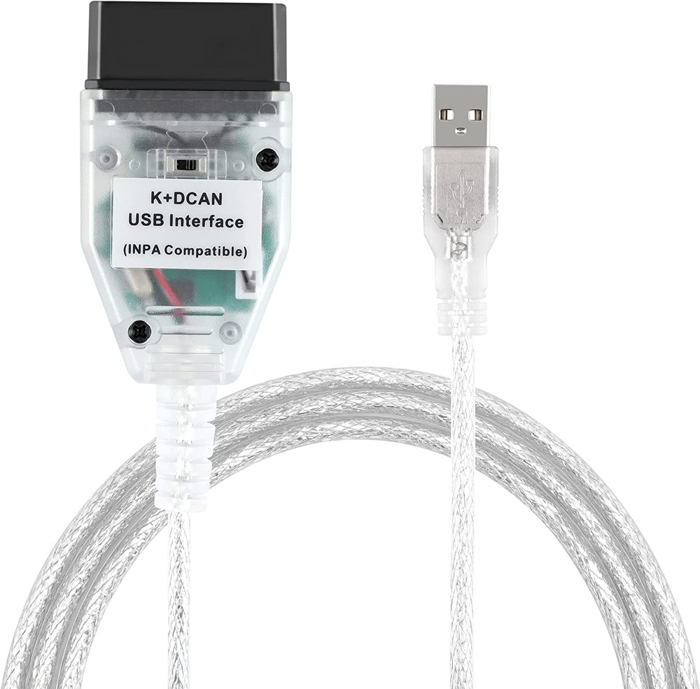 K+CAN K+DCAN Car Diagnostic Scanner Cable OBD USB Interface with Switch for BMW