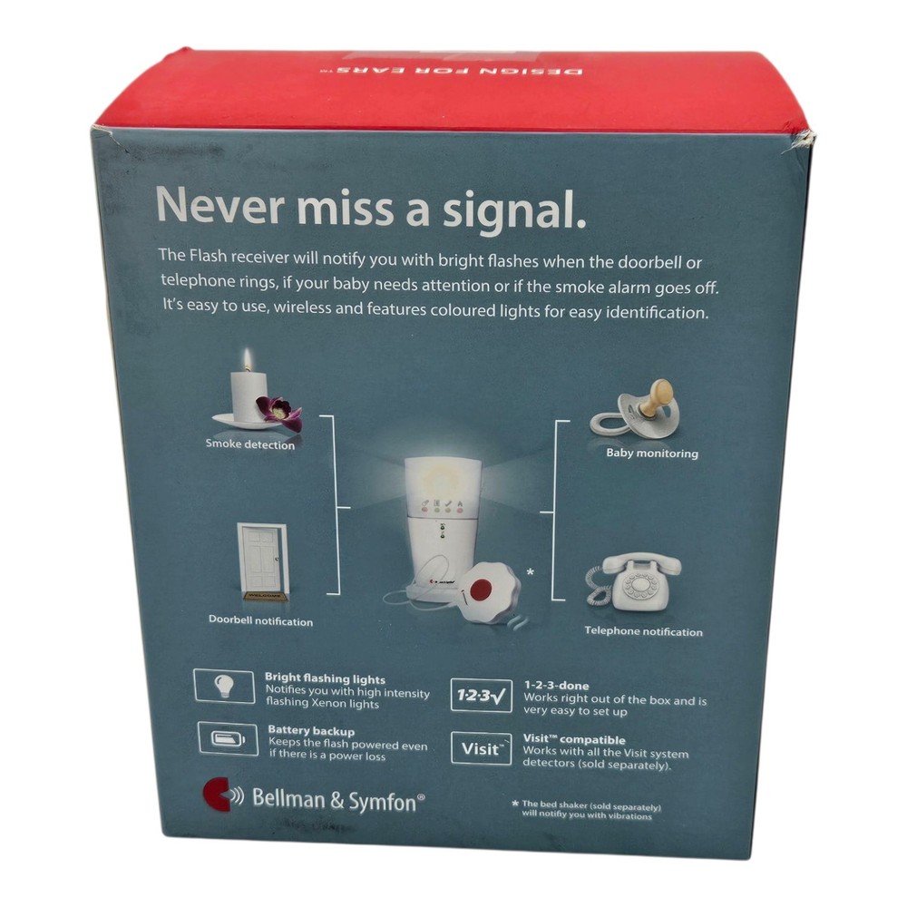 Bellman & Symfon Visit Flash Receiver BE1441 - Wireless Visual Alerting System
