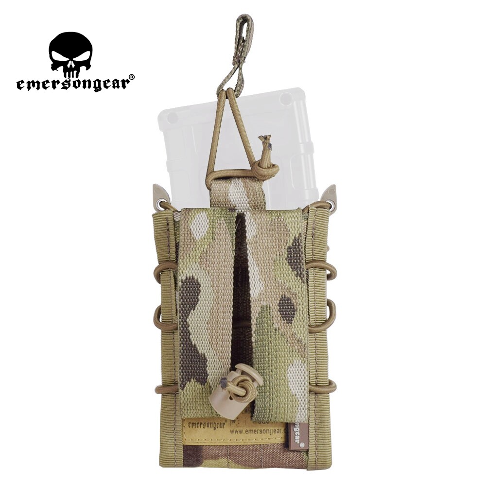 Emerson Tactical Single Stack Modular Molle 5.56 Mag Magazine Pouch Open Top Bag